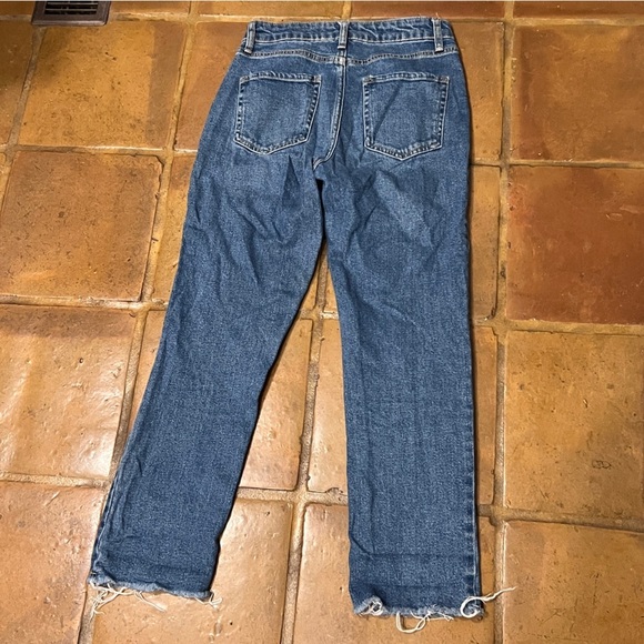 Wild Fable High Rise Straight Ankle Rough Hem Jeans Size 2 Women’s - Picture 3 of 7